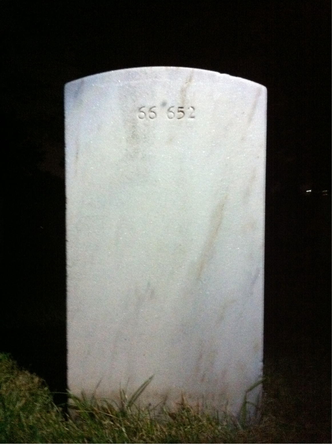 Back of headstone — Louis Musil