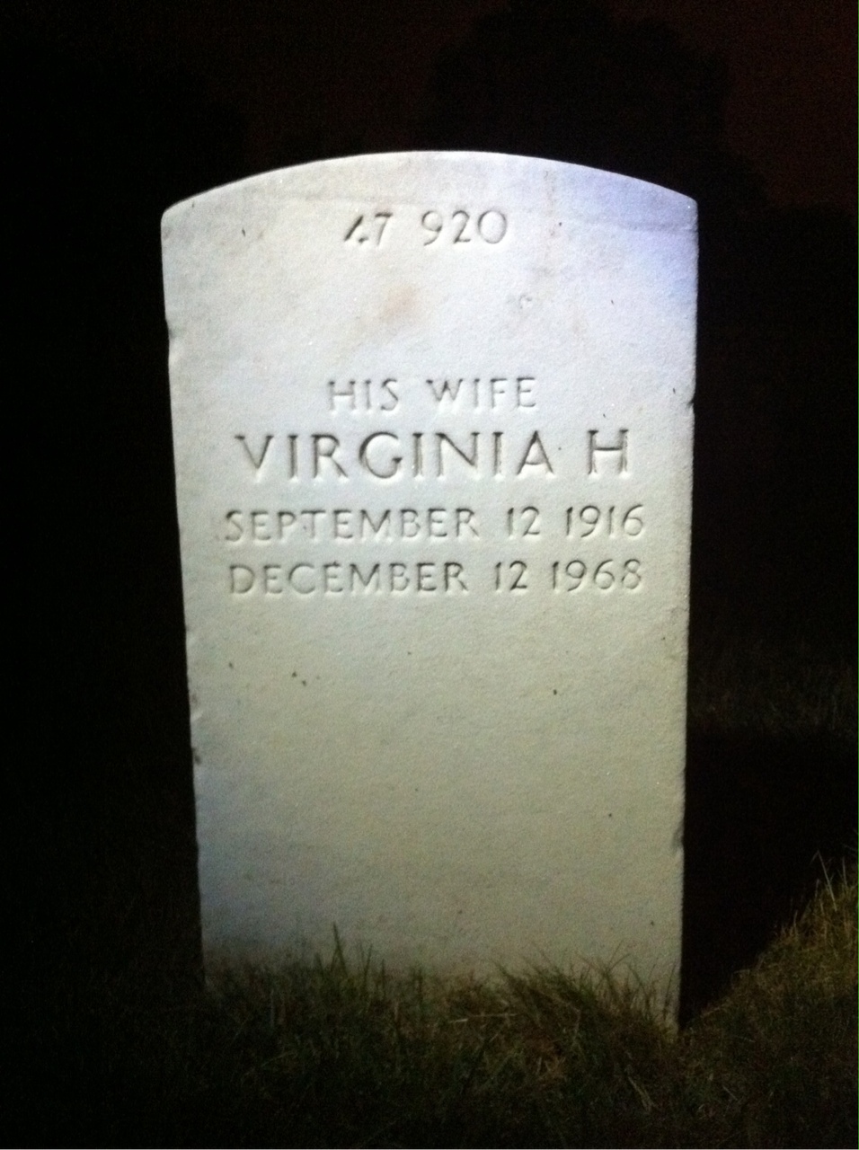 Back of headstone — Daniel Bavolack