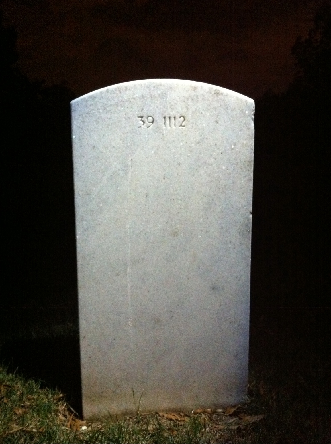 Back of headstone — Mildred Allison