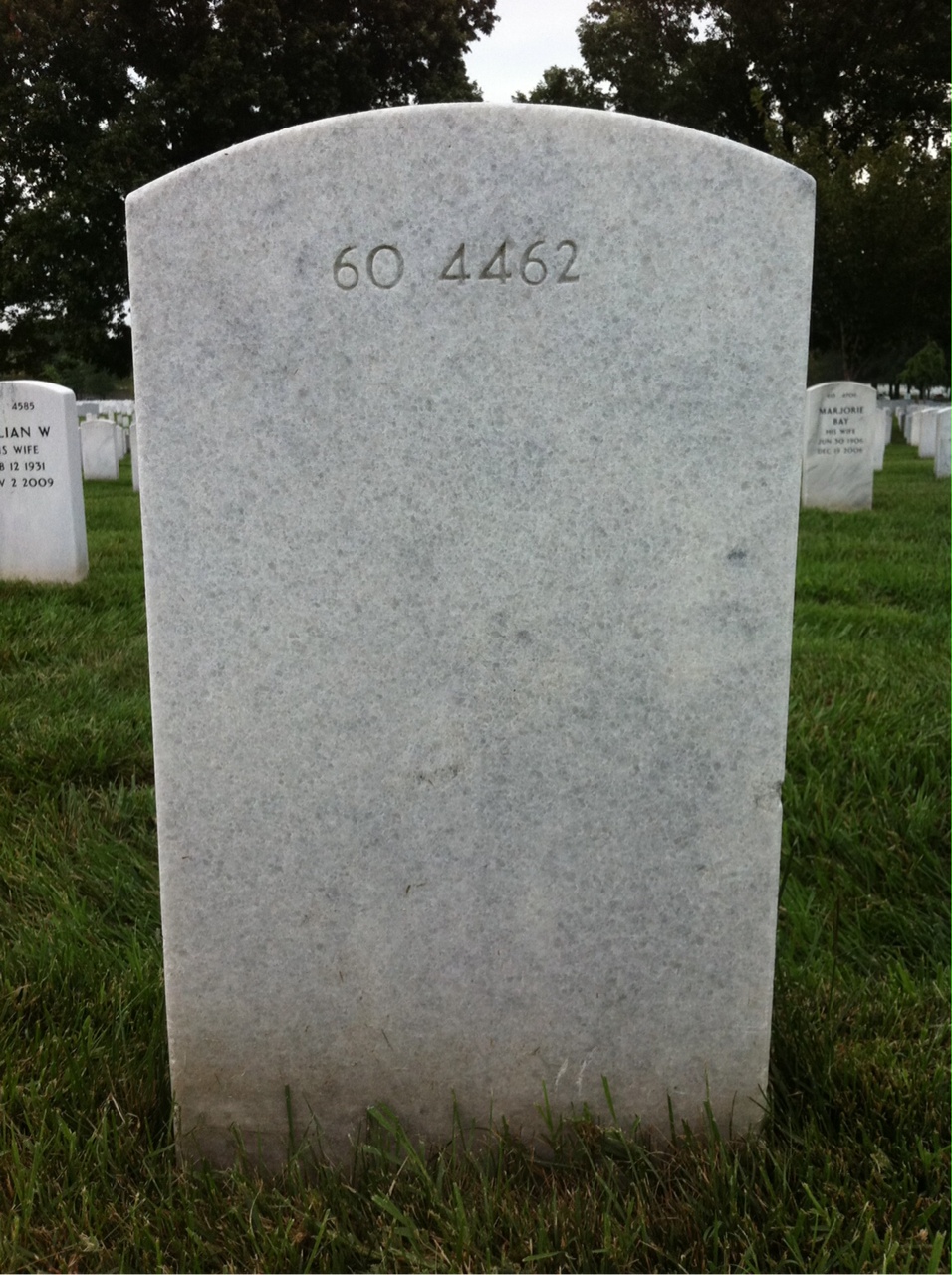 Back of headstone — Luis Alvarado