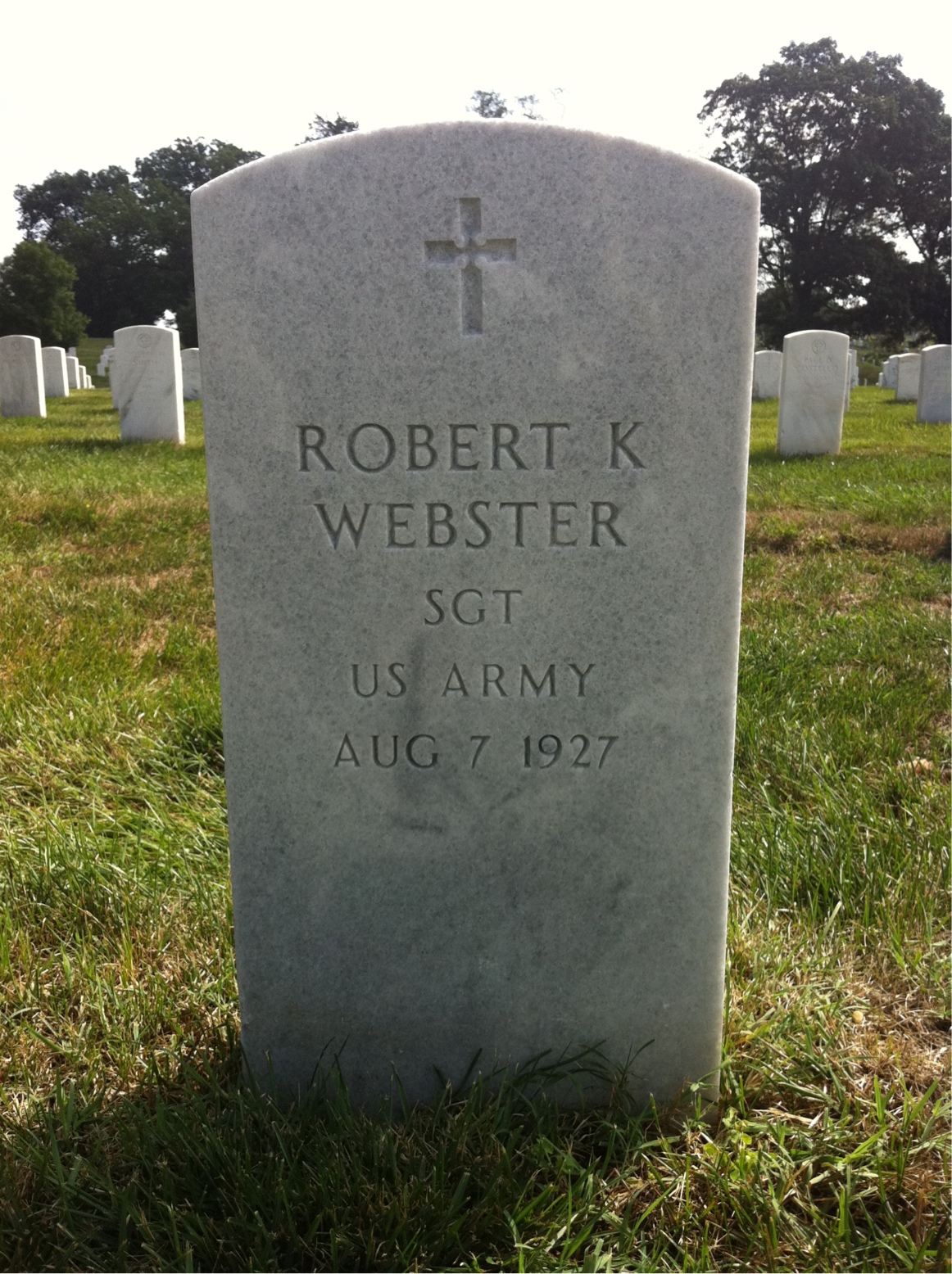 Headstone of Robert Webster