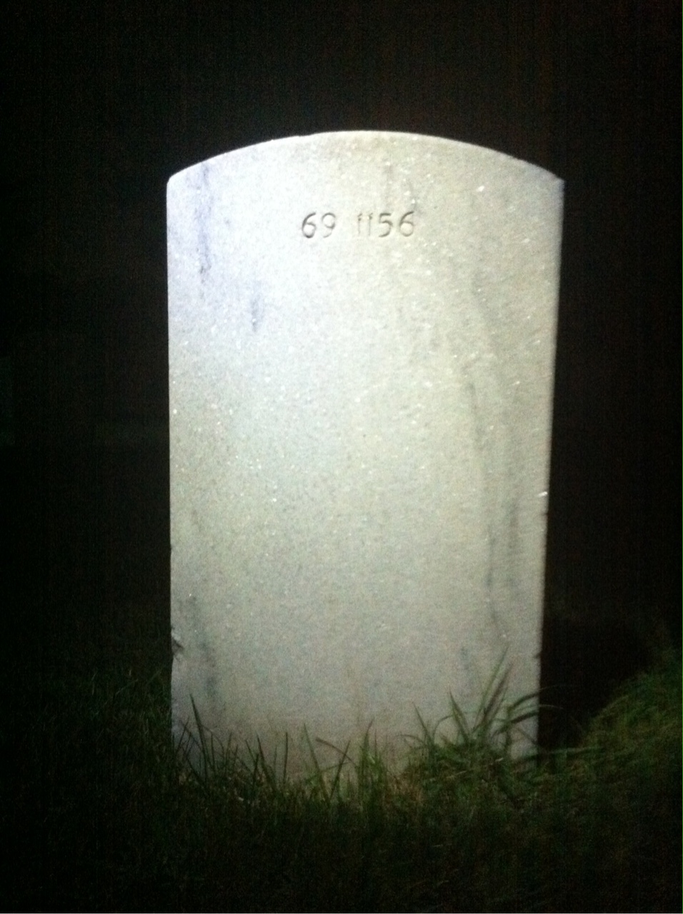 Back of headstone — William J Stothers