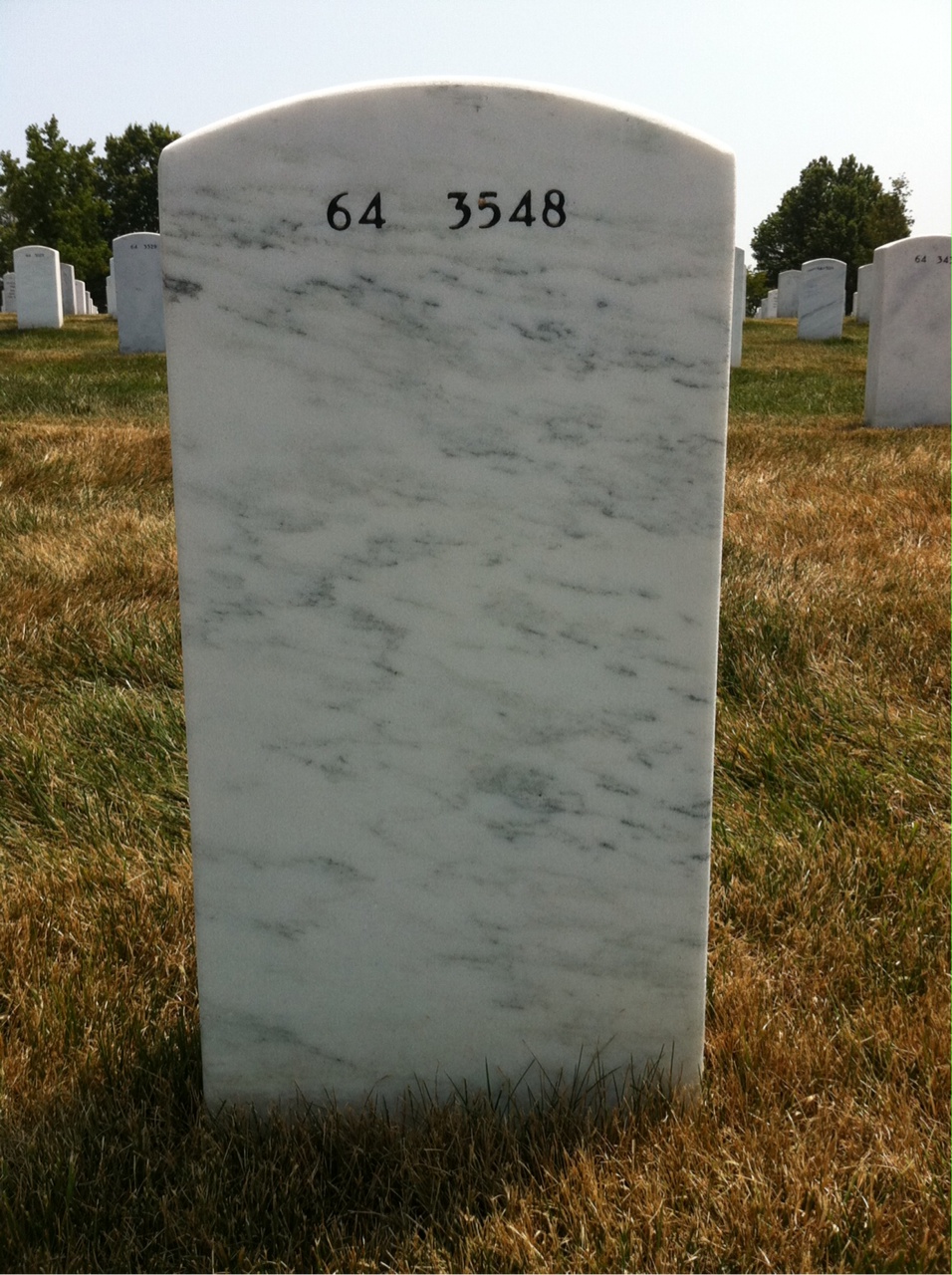 Back of headstone — King Ramsey