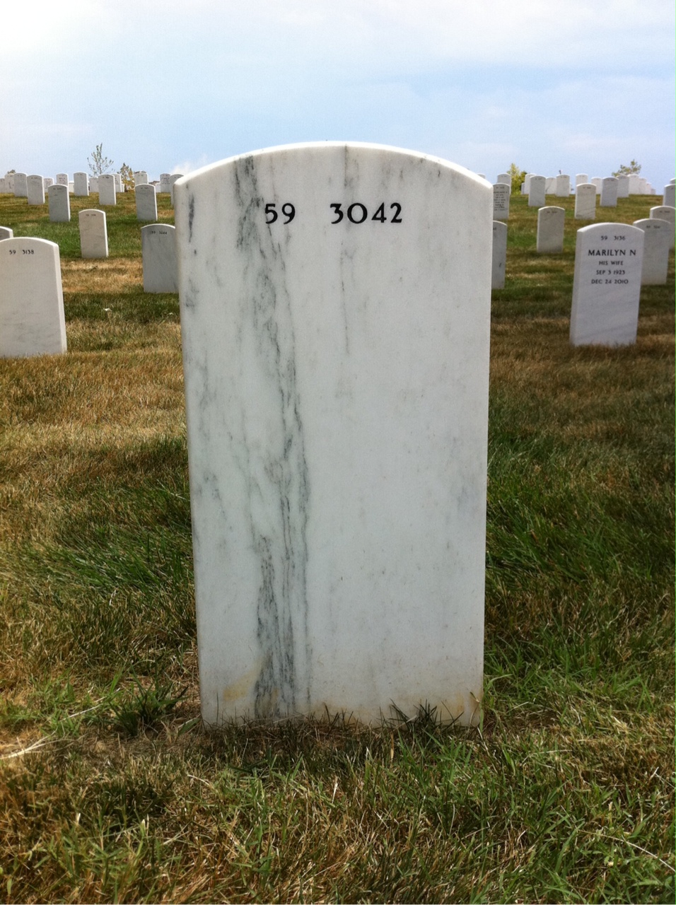 Back of headstone — Robert Piper