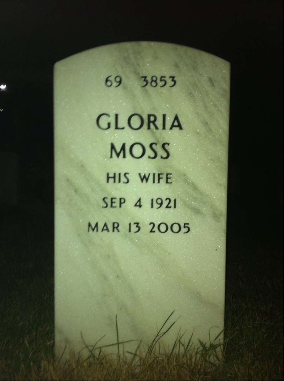 Back of headstone — James Gianatsis