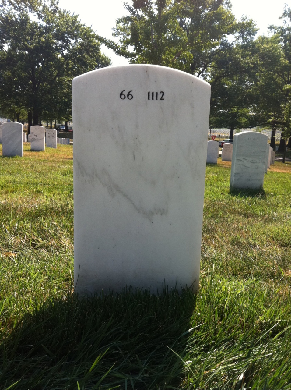 Back of headstone — Leroy Goosby