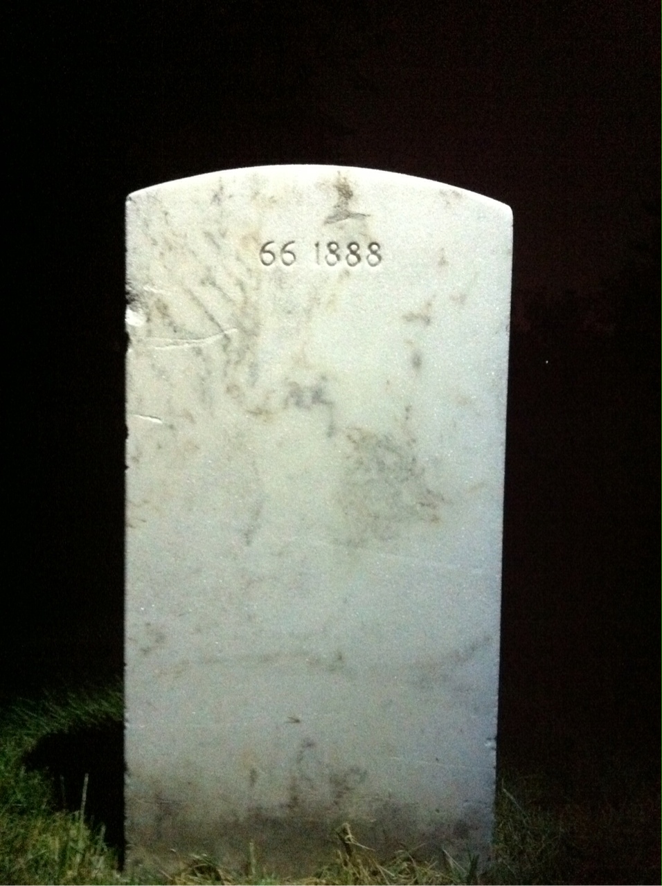 Back of headstone — Leo Clayton Lyons