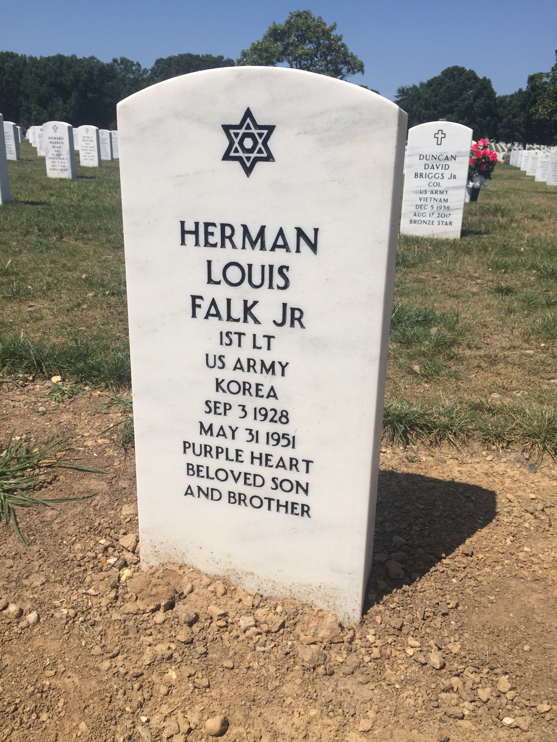 Headstone of Herman Louis Falk Jr.