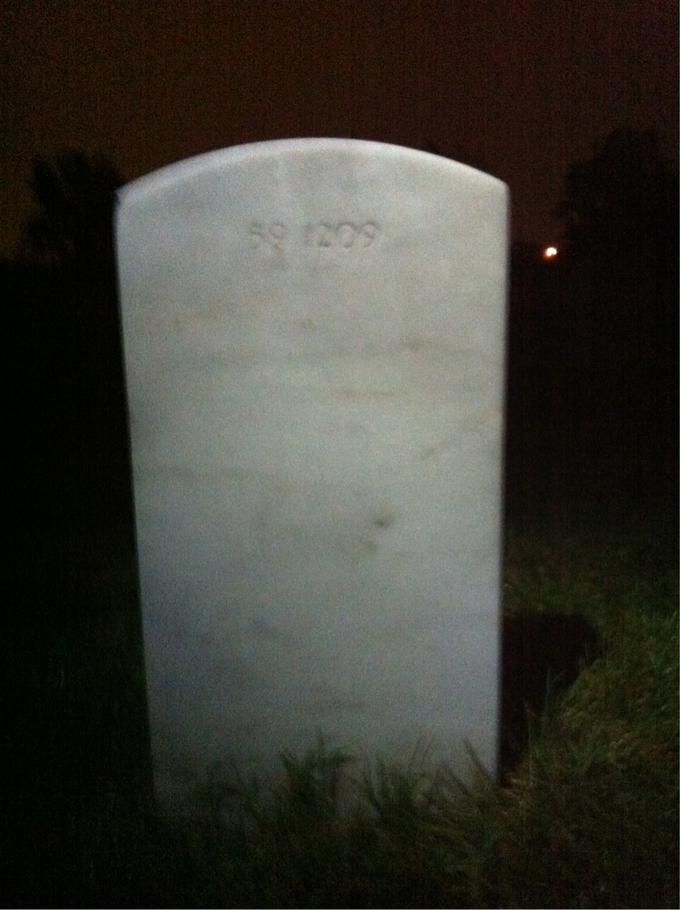 Back of headstone — Richard Morris