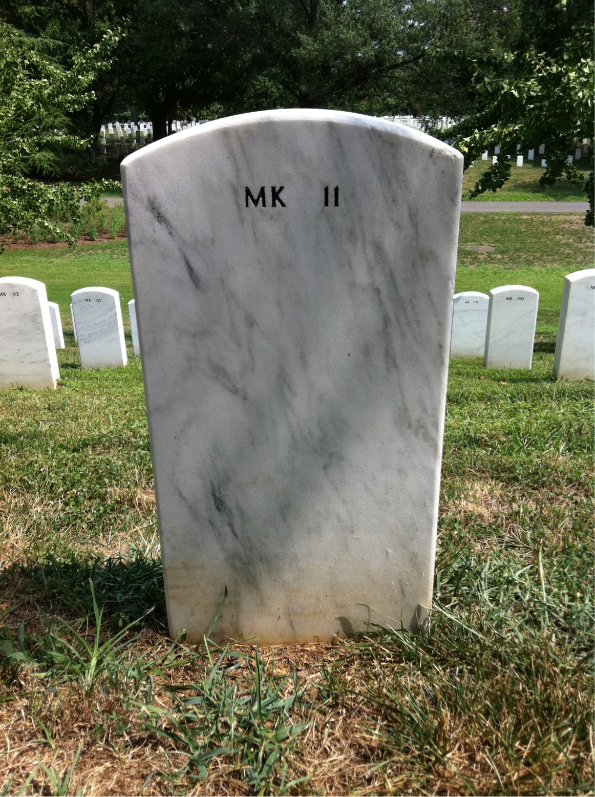 Back of headstone — John Dailey