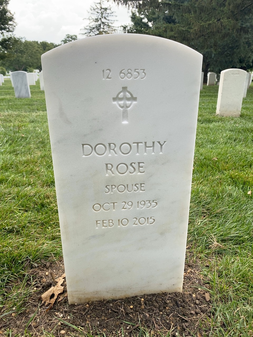 Back of headstone — Fredrick Armand