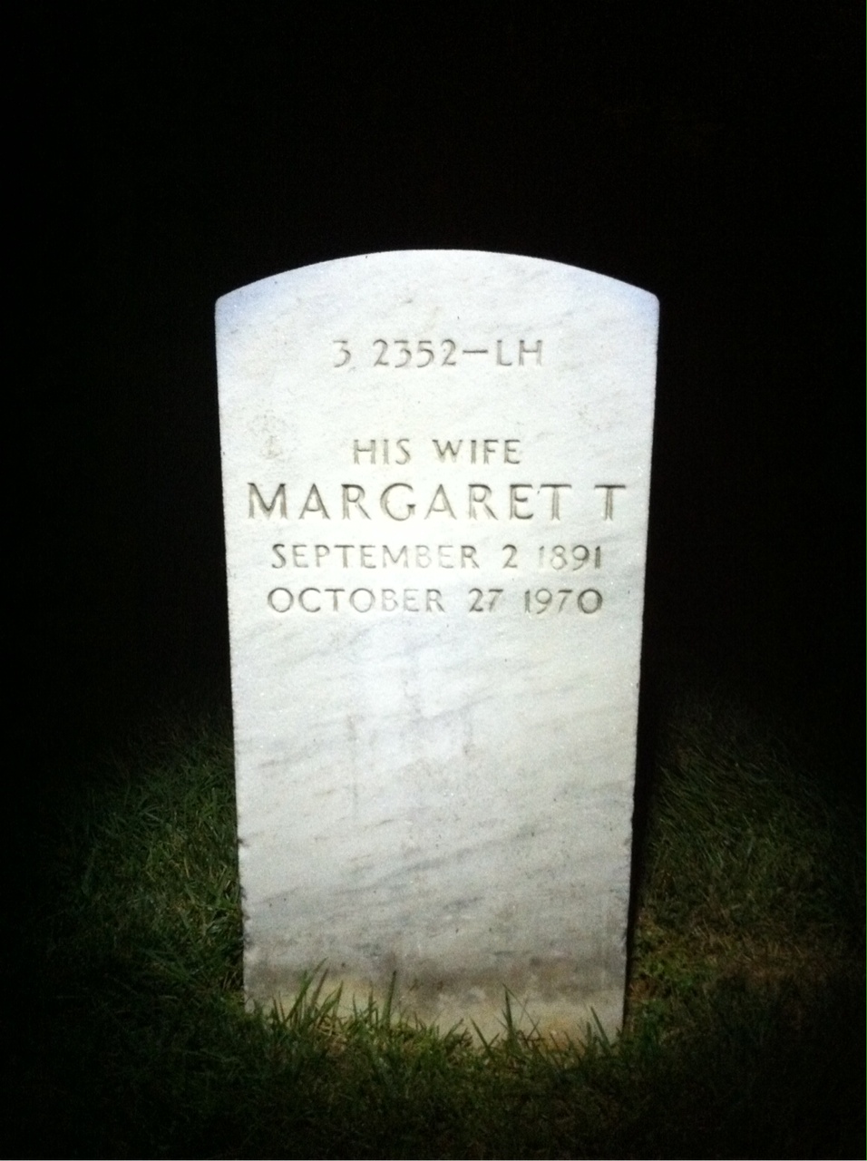 Back of headstone — Victor Anderson