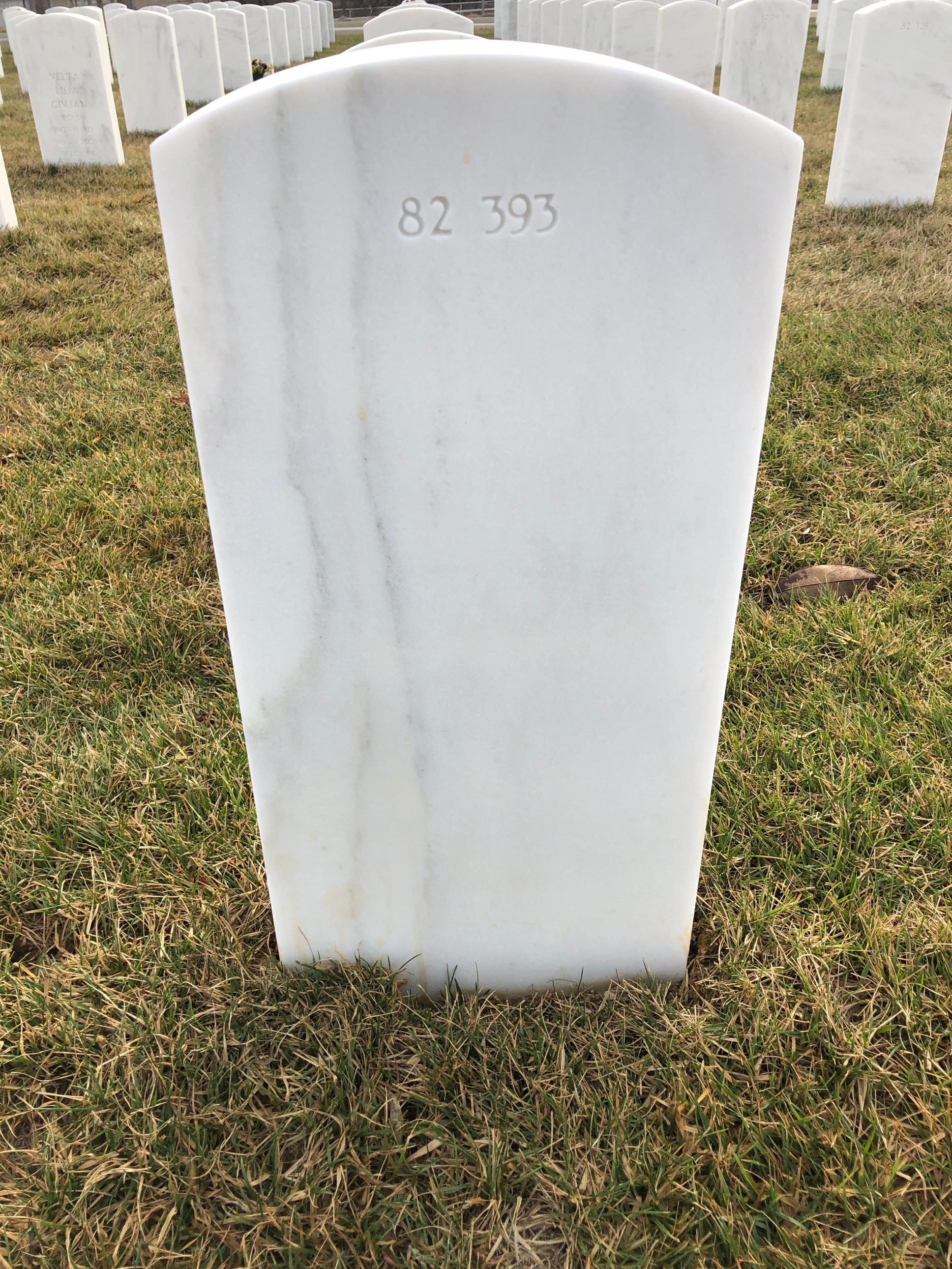 Back of headstone — Milan Nadelkov