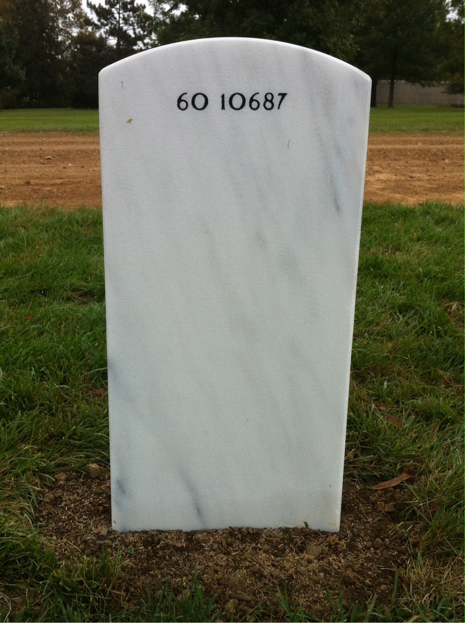 Back of headstone — Randolph Allen