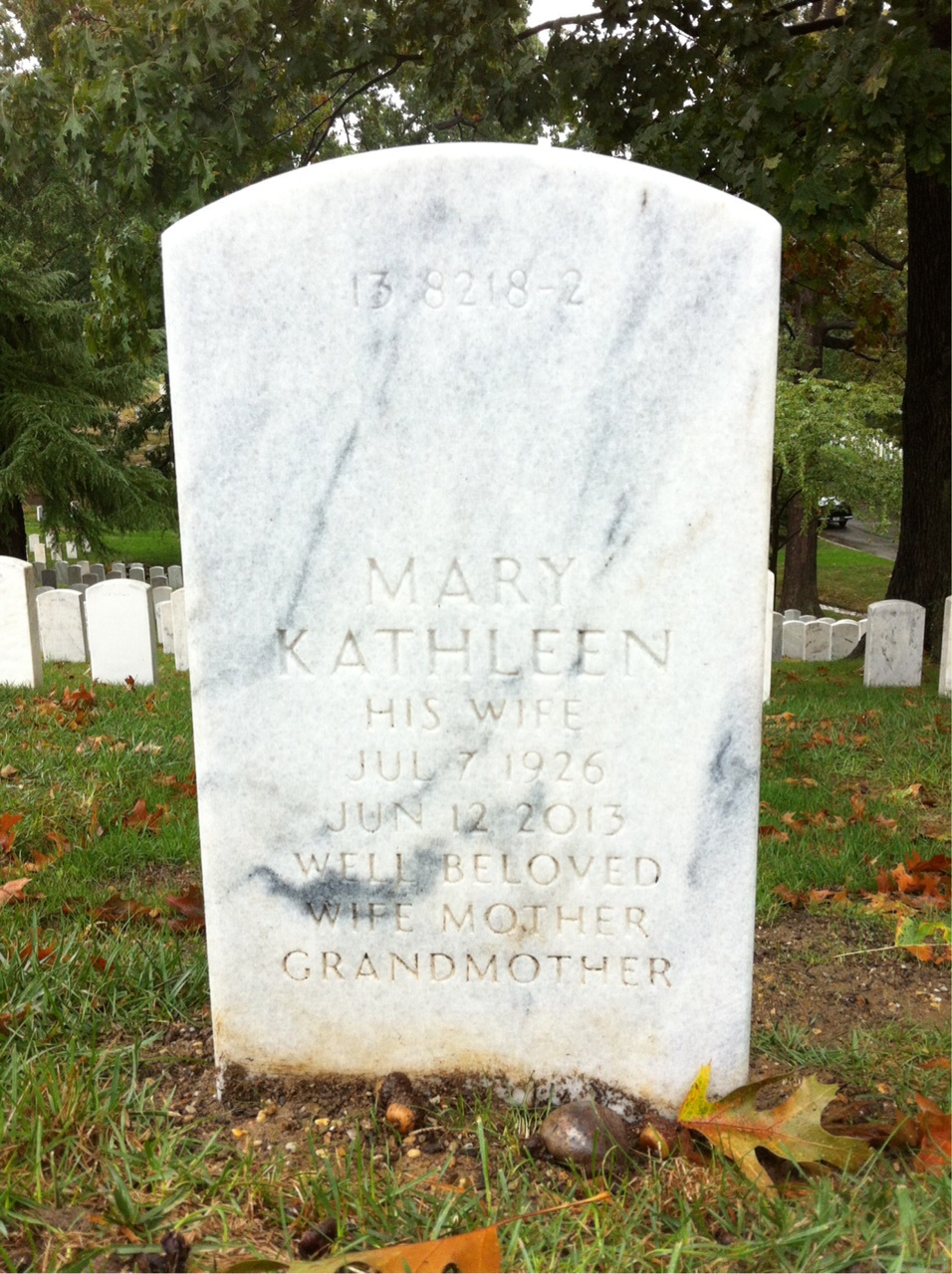 Back of headstone — Robert Inglis