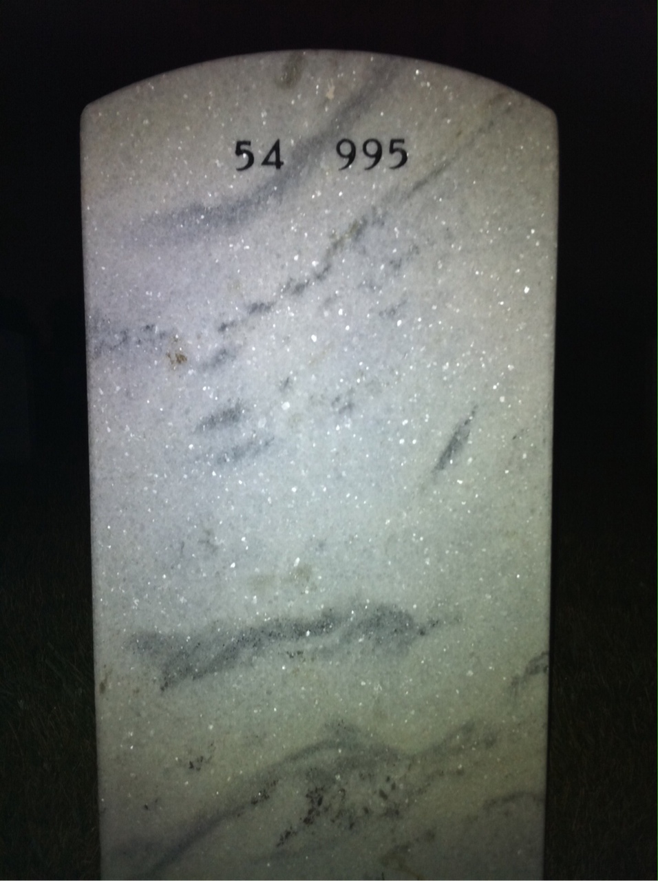 Back of headstone — Lawrence Gallion