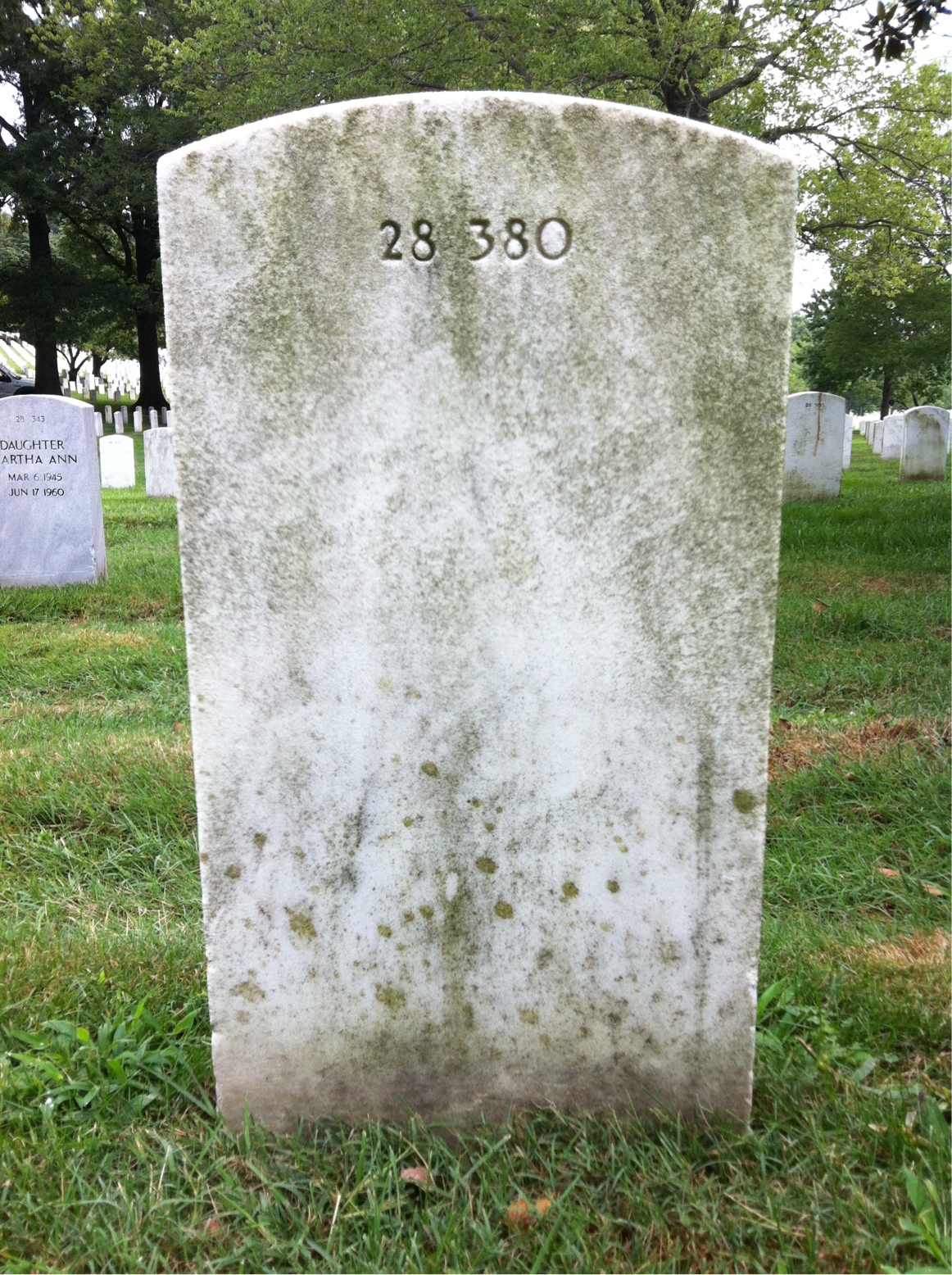 Back of headstone — Alexander Aguilar