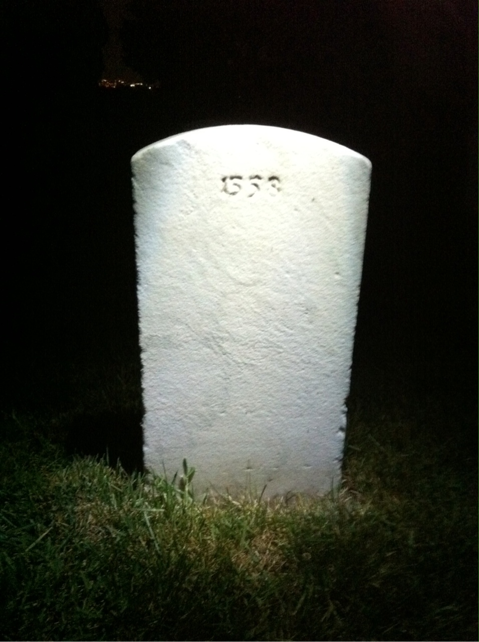 Back of headstone — William Allen