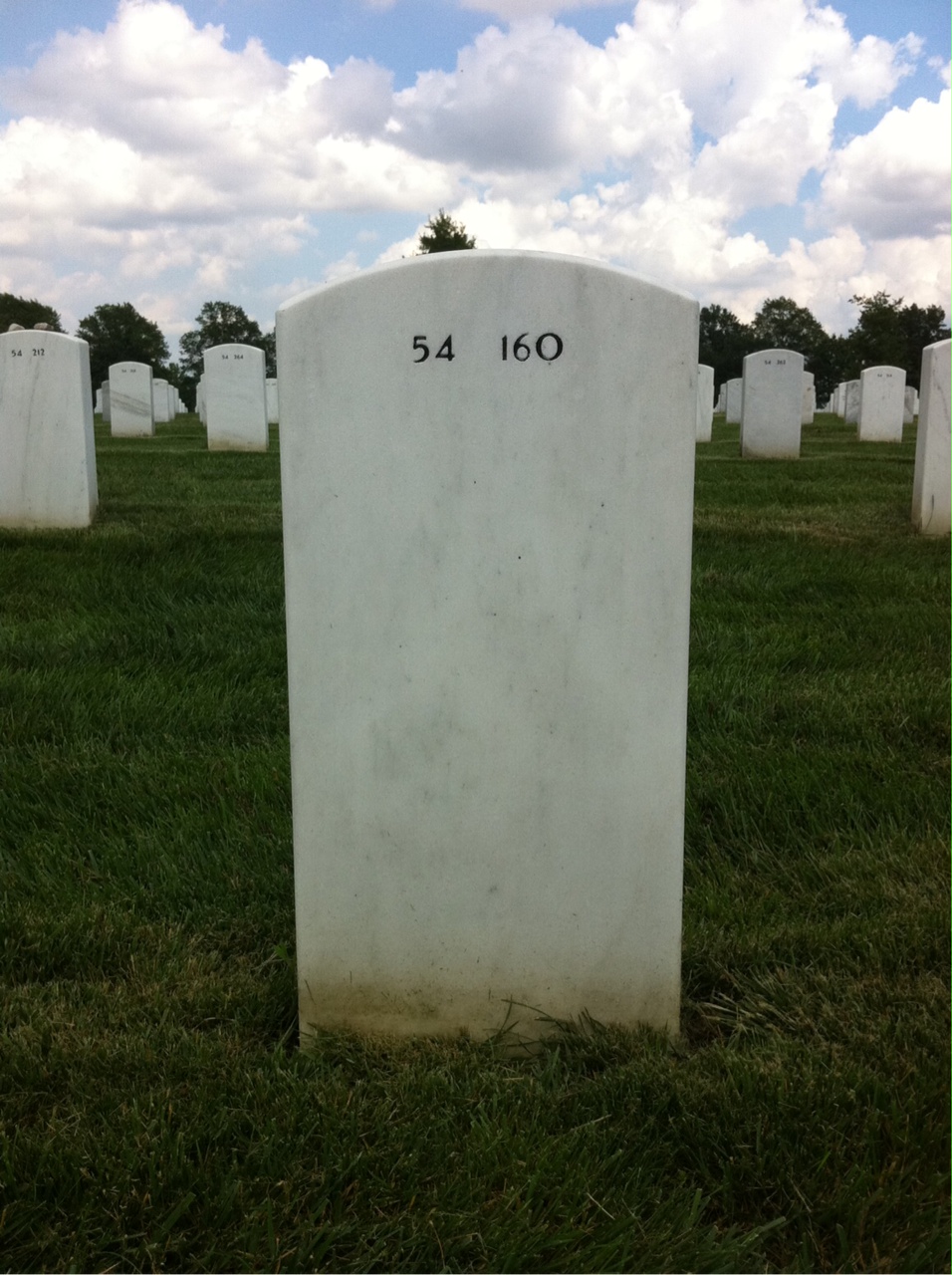 Back of headstone — Ronnie Rice