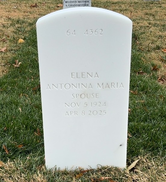 Back of headstone — Wesley Kuder
