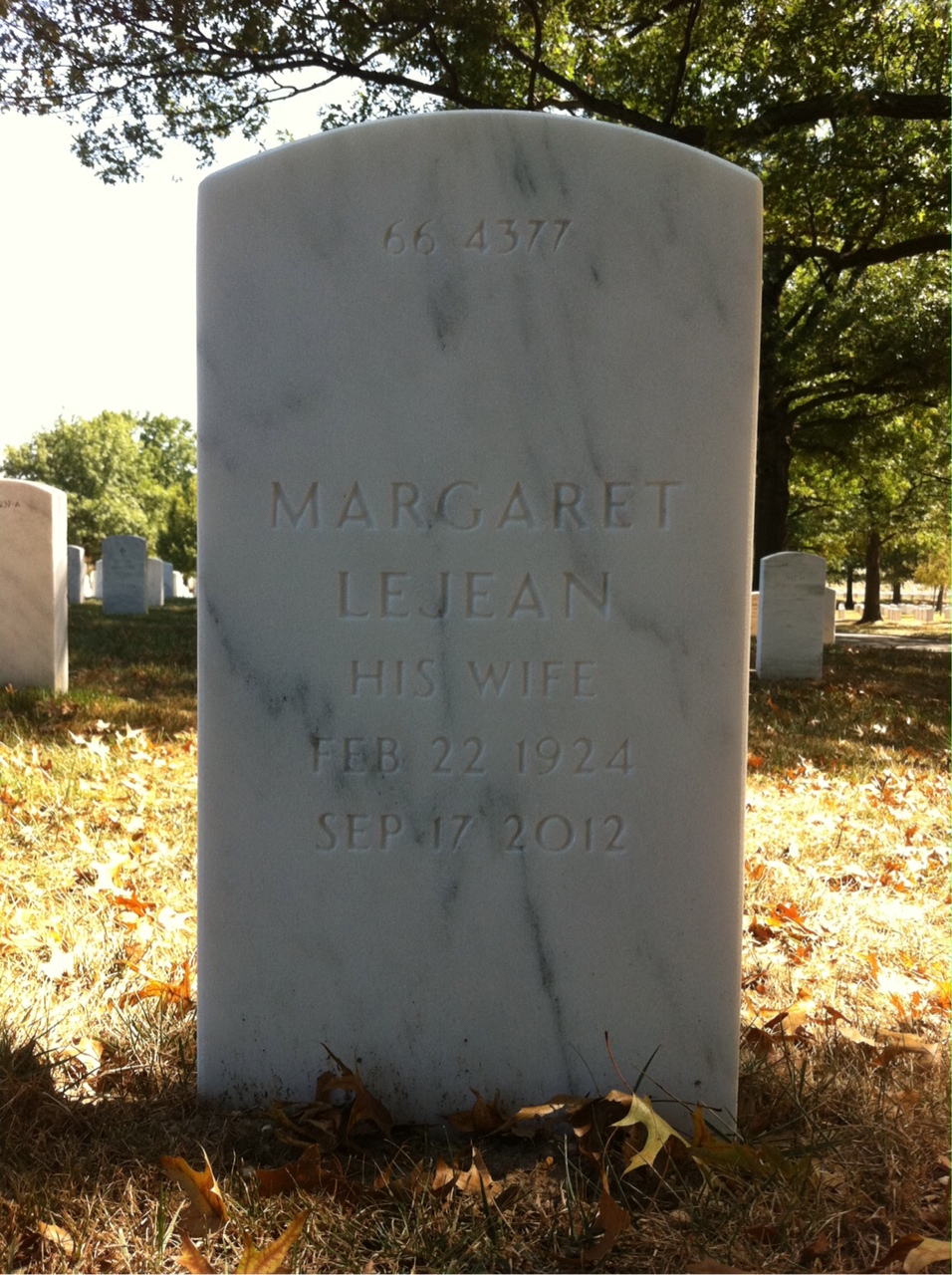 Back of headstone — William Johnson
