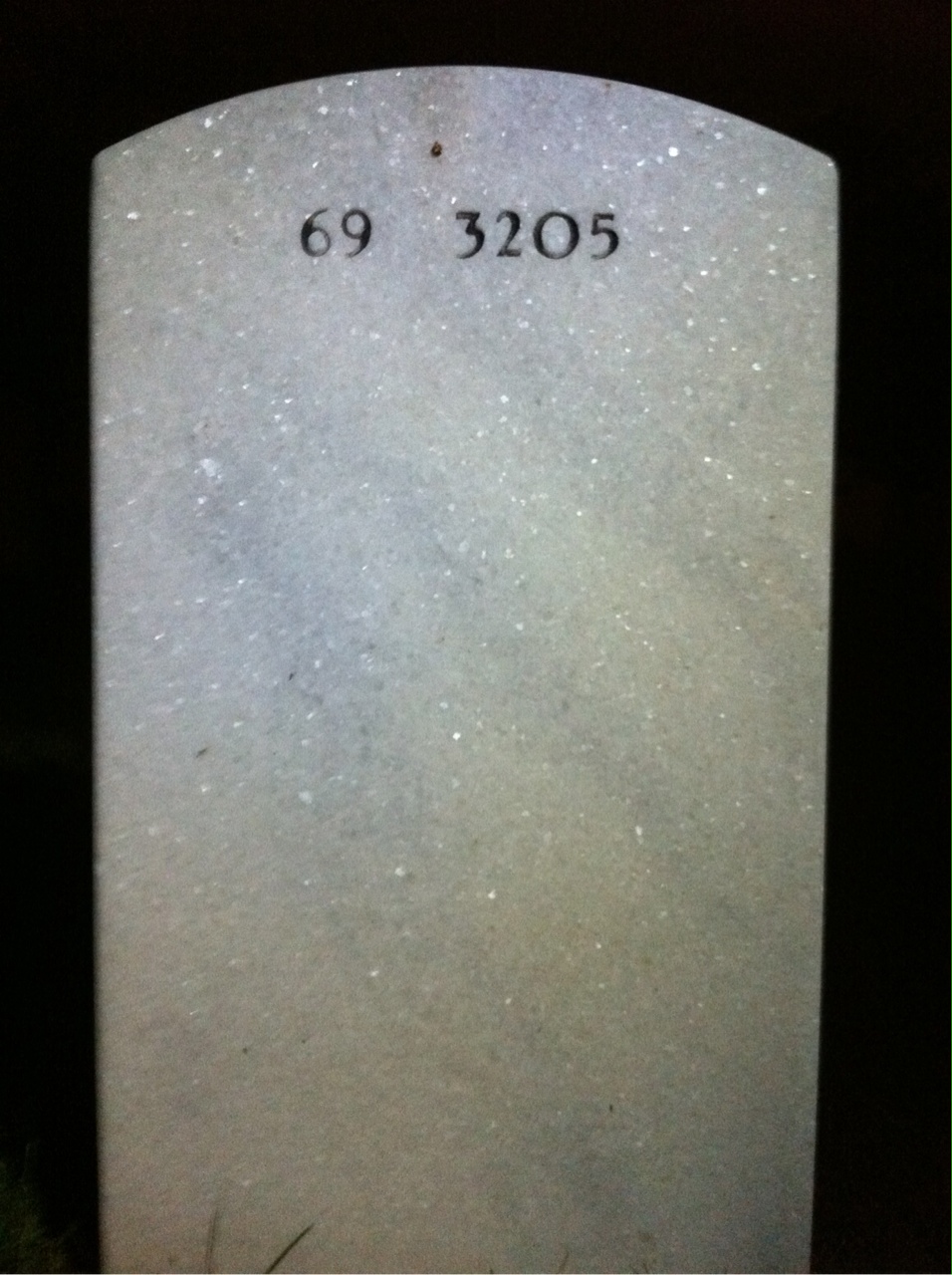 Back of headstone — Latrice Rice