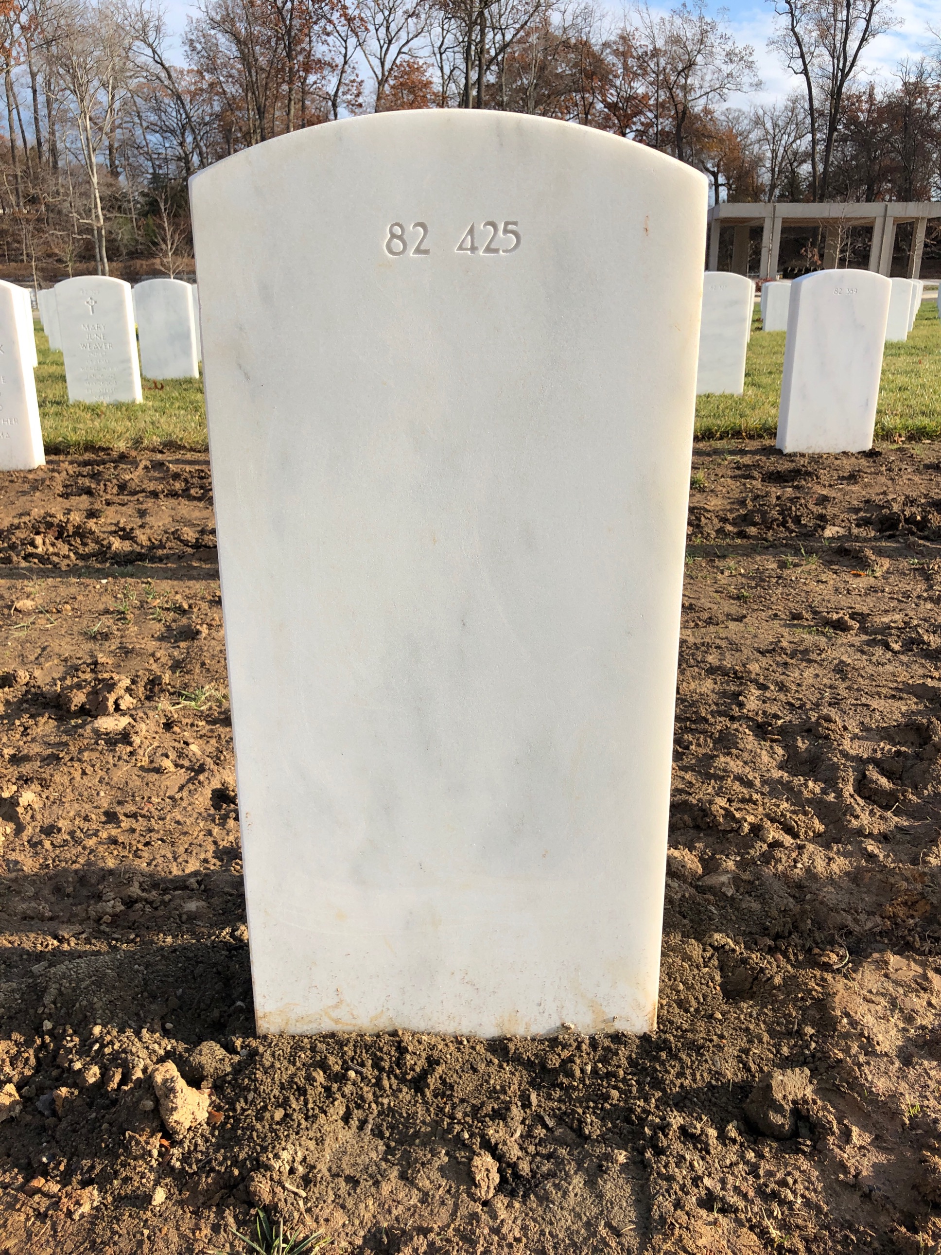 Back of headstone — Salvatore Angerome