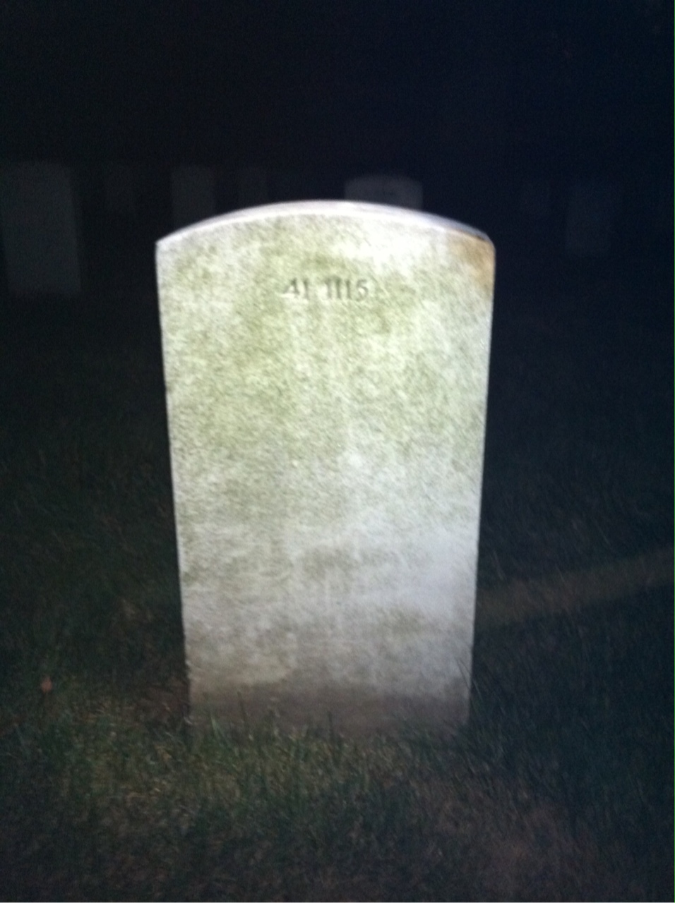 Back of headstone — Charles Minor