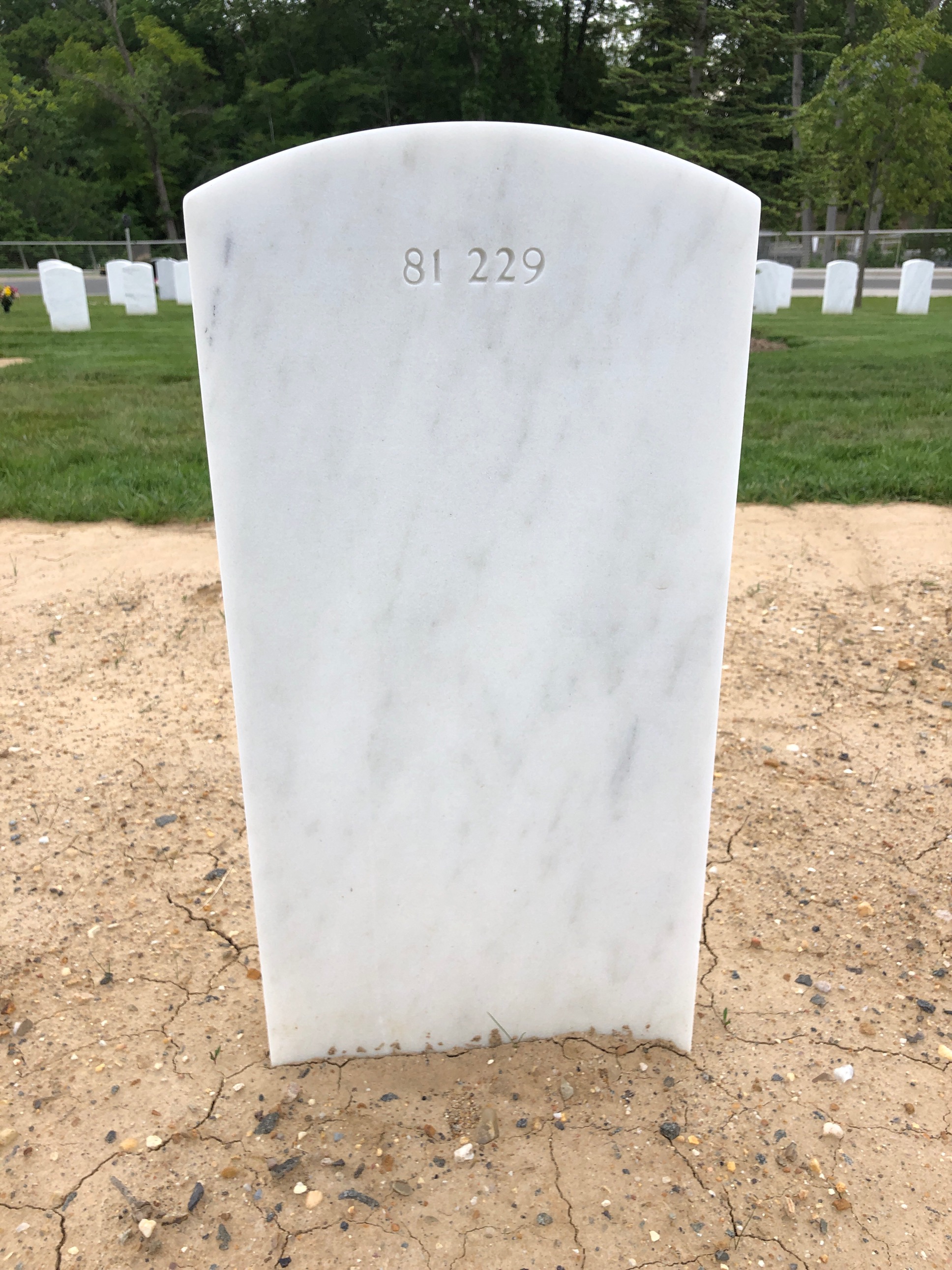 Back of headstone — Timothy Bairstow