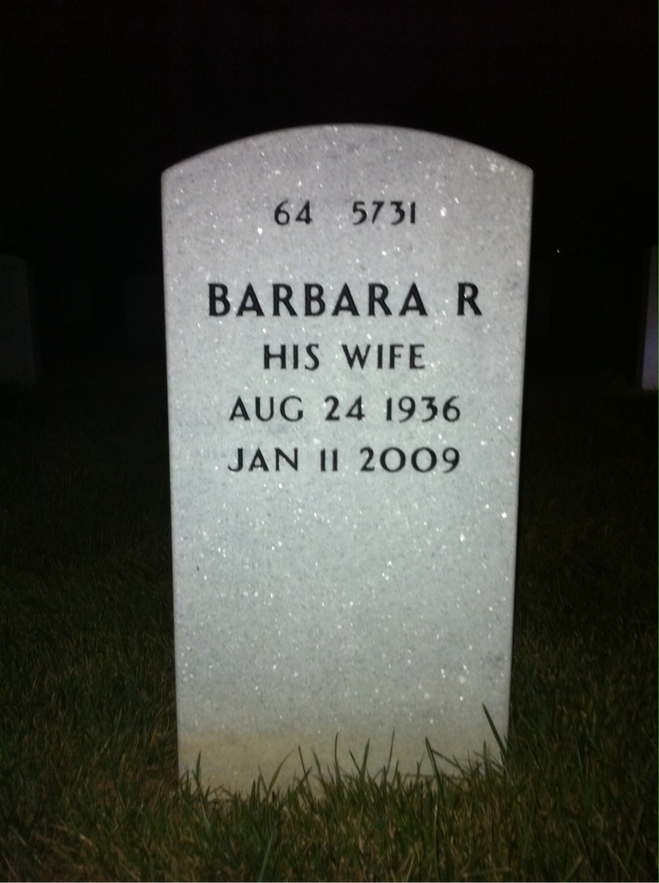 Back of headstone — William Jonas