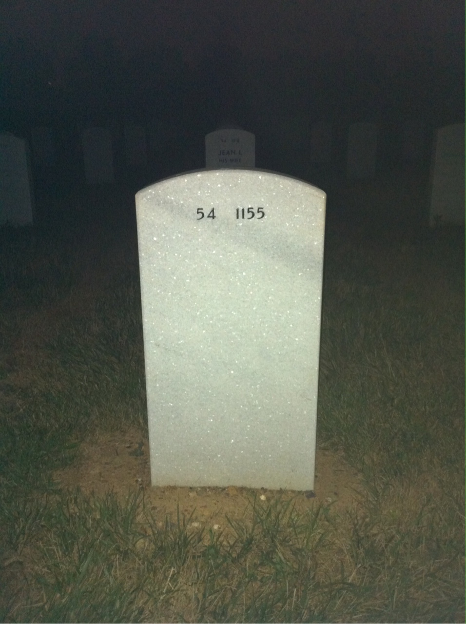 Back of headstone — James Gackstetter