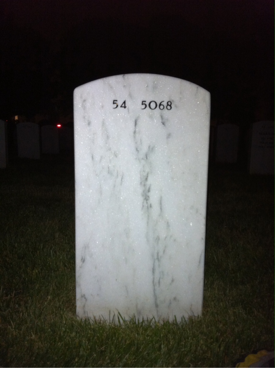 Back of headstone — Rayburn Chase
