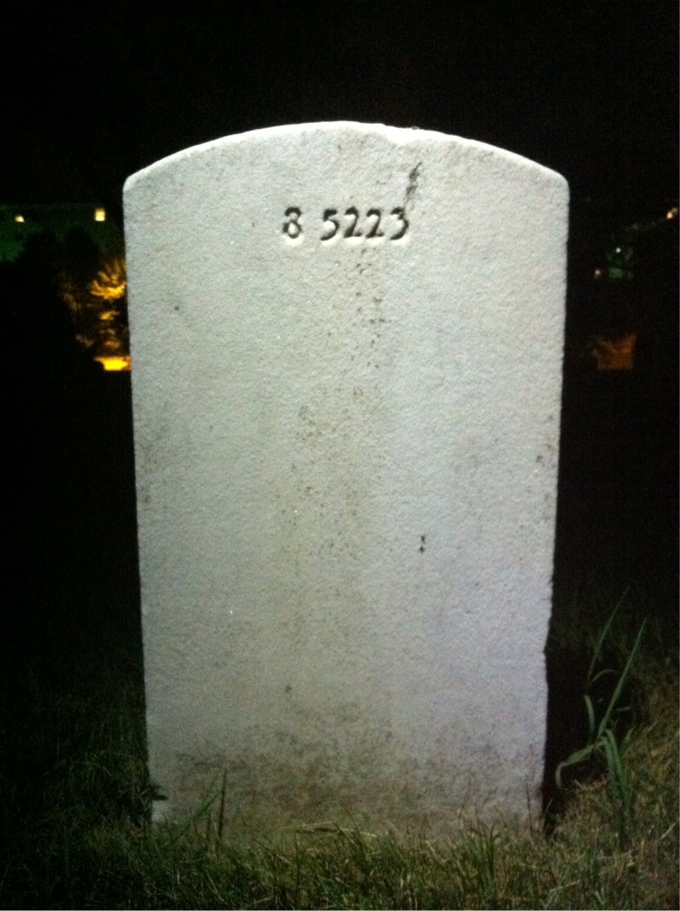 Back of headstone — Helen Murray
