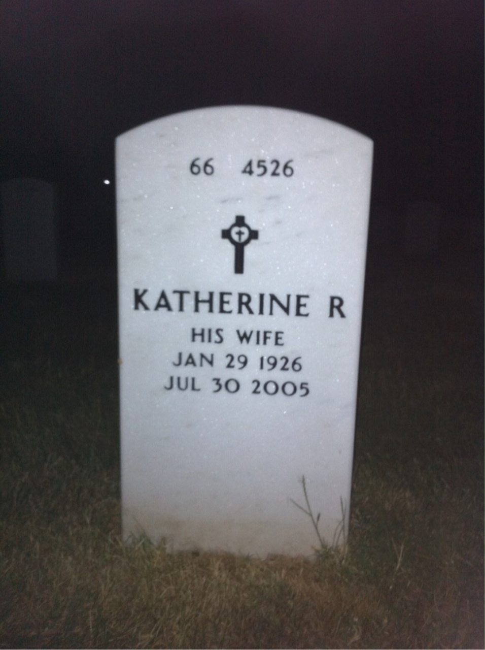 Back of headstone — Algernon Belcher