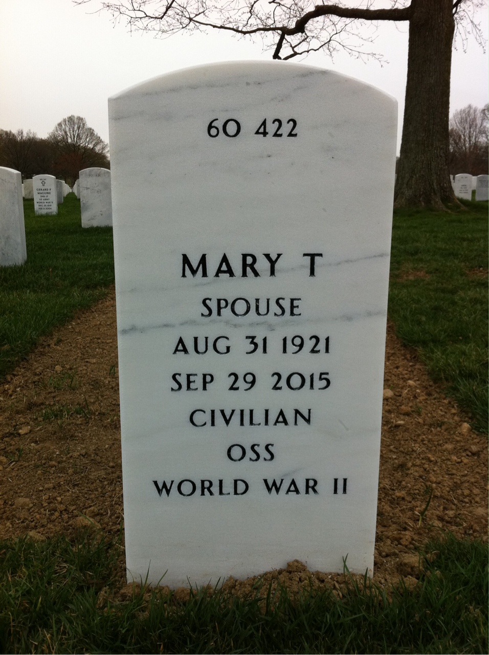 Back of headstone — William Boyd