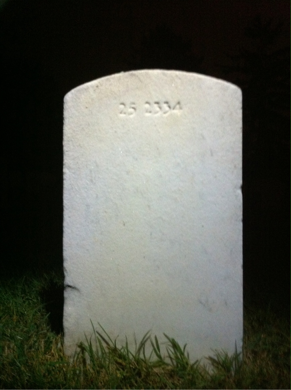 Back of headstone — Roberta Anderson