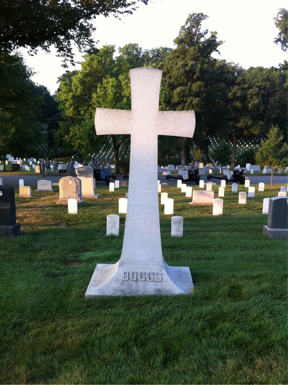 Back of headstone — Elizabeth Boggs