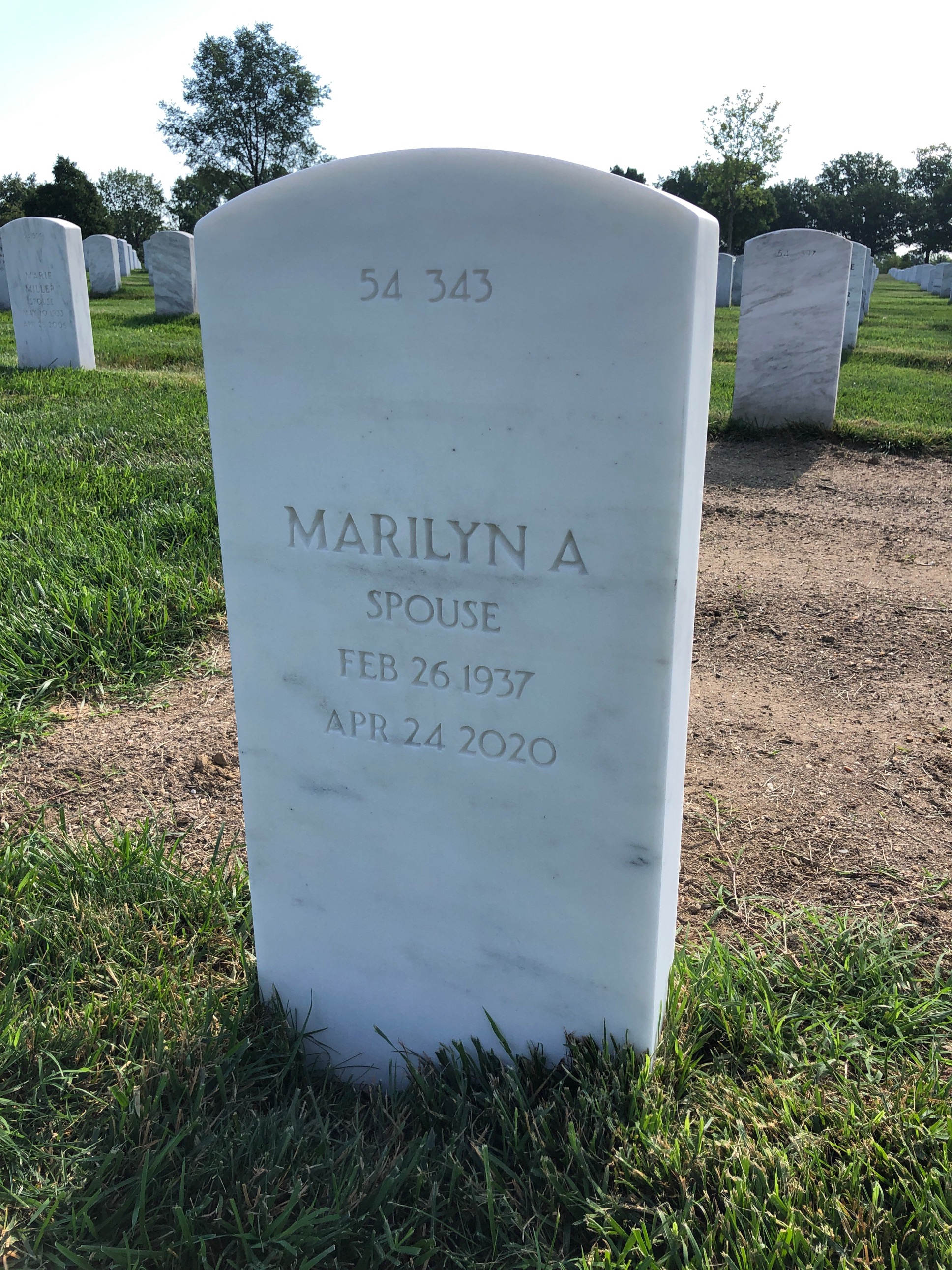 Back of headstone — Luther Hill