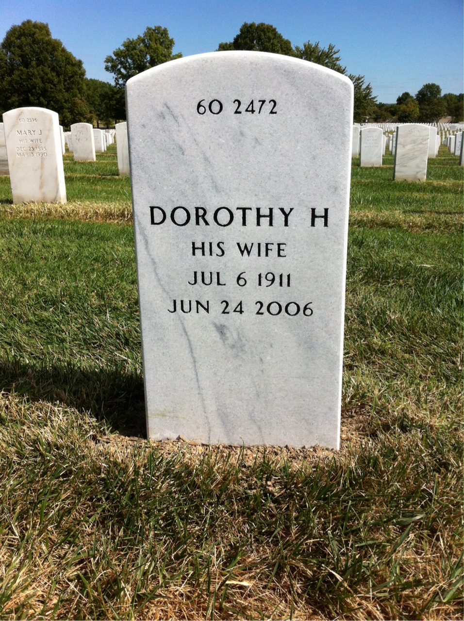 Back of headstone — Henry Koonce