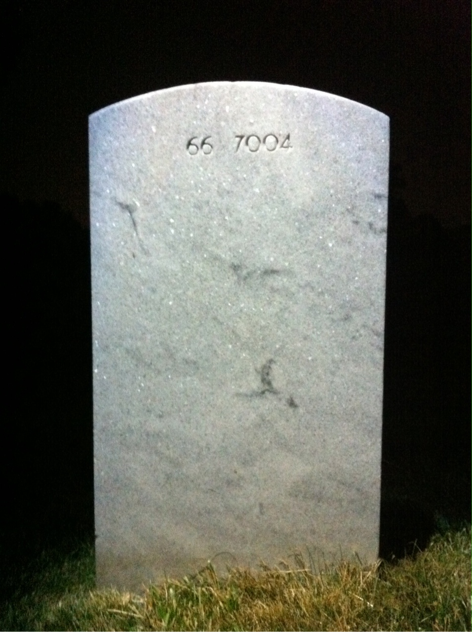 Back of headstone — Mary Millian