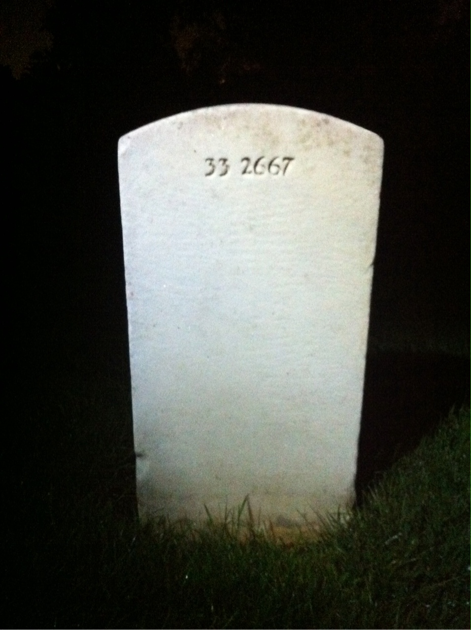 Back of headstone — Julia Boggins