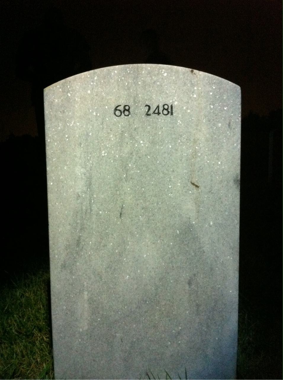 Back of headstone — Leopold Mosheim