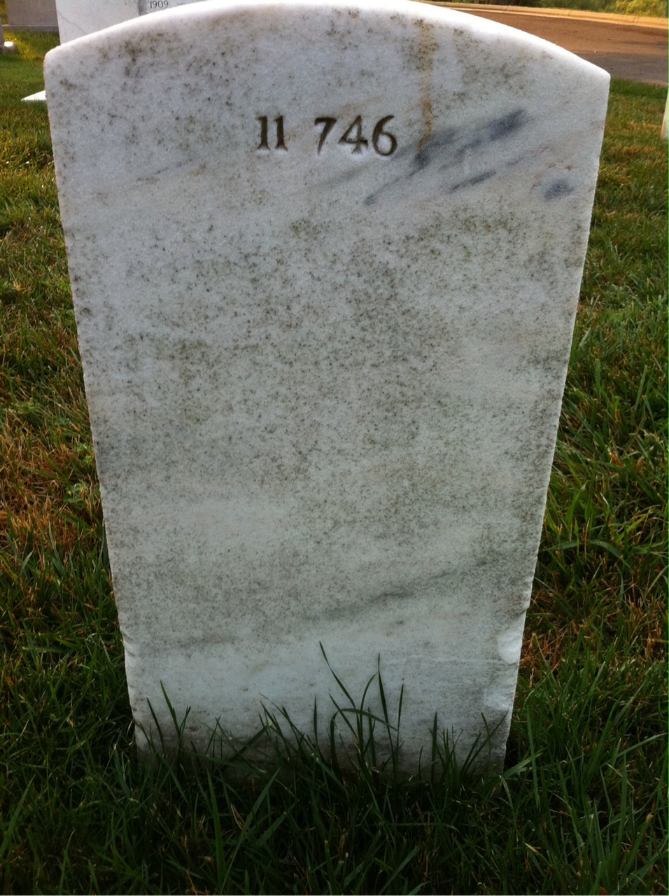 Back of headstone — Florence Abernathy