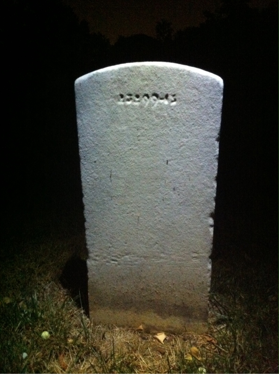Back of headstone — Dolphus Murray