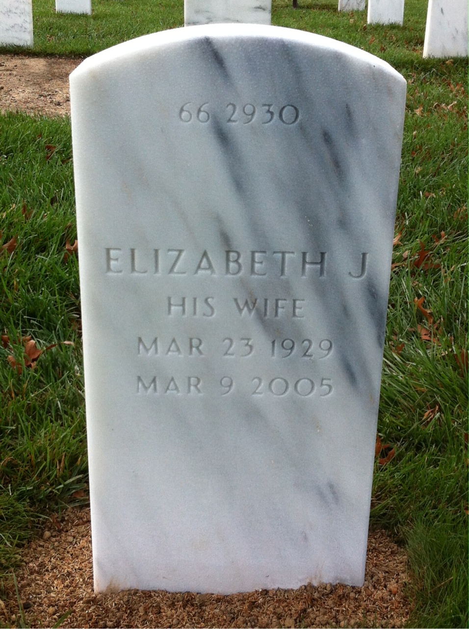 Back of headstone — William Nordin