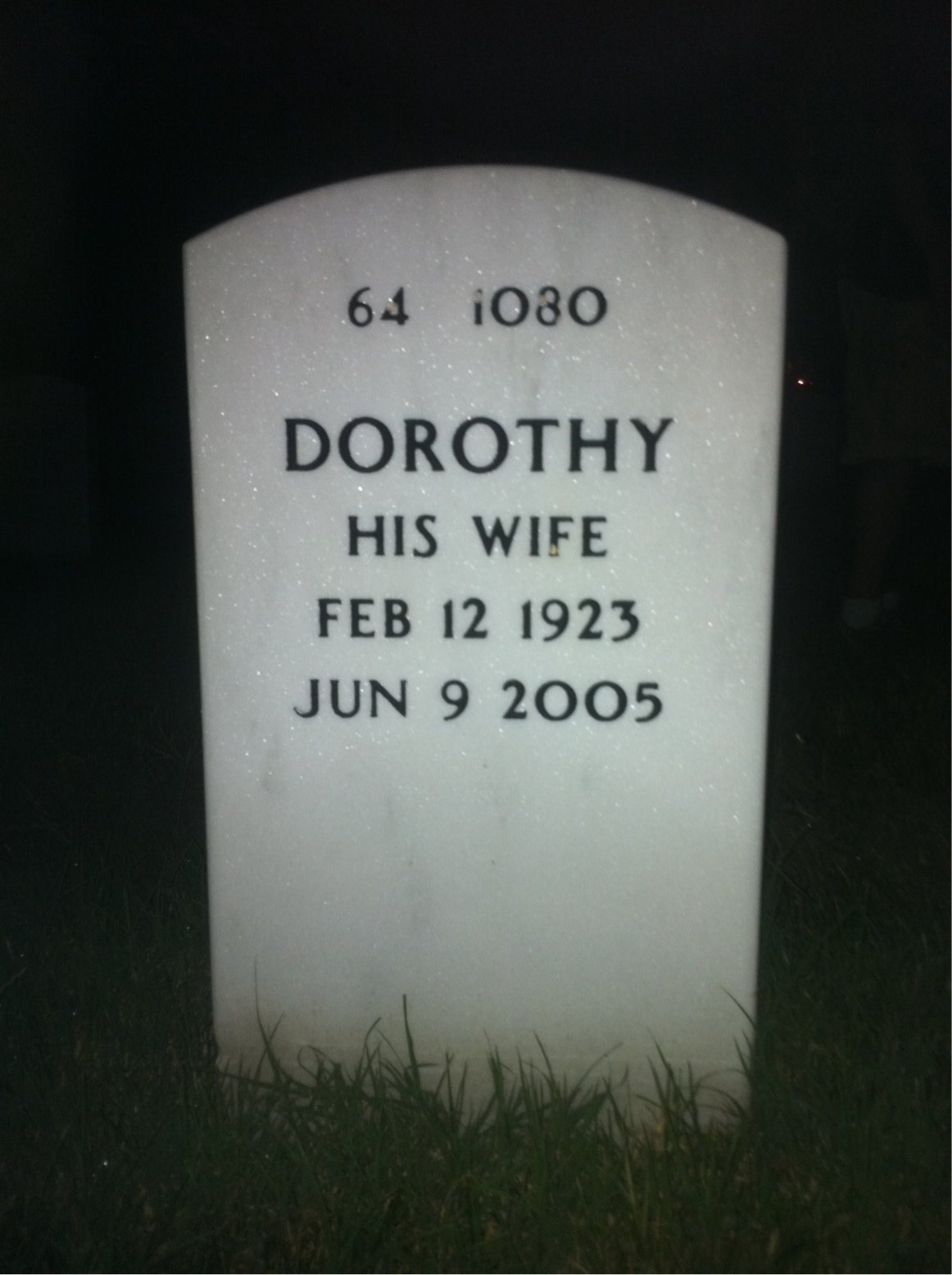 Back of headstone — Frank Gurny