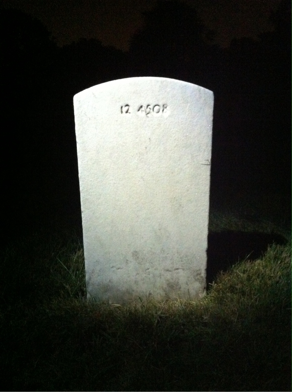 Back of headstone — Thomas H Llewellyn
