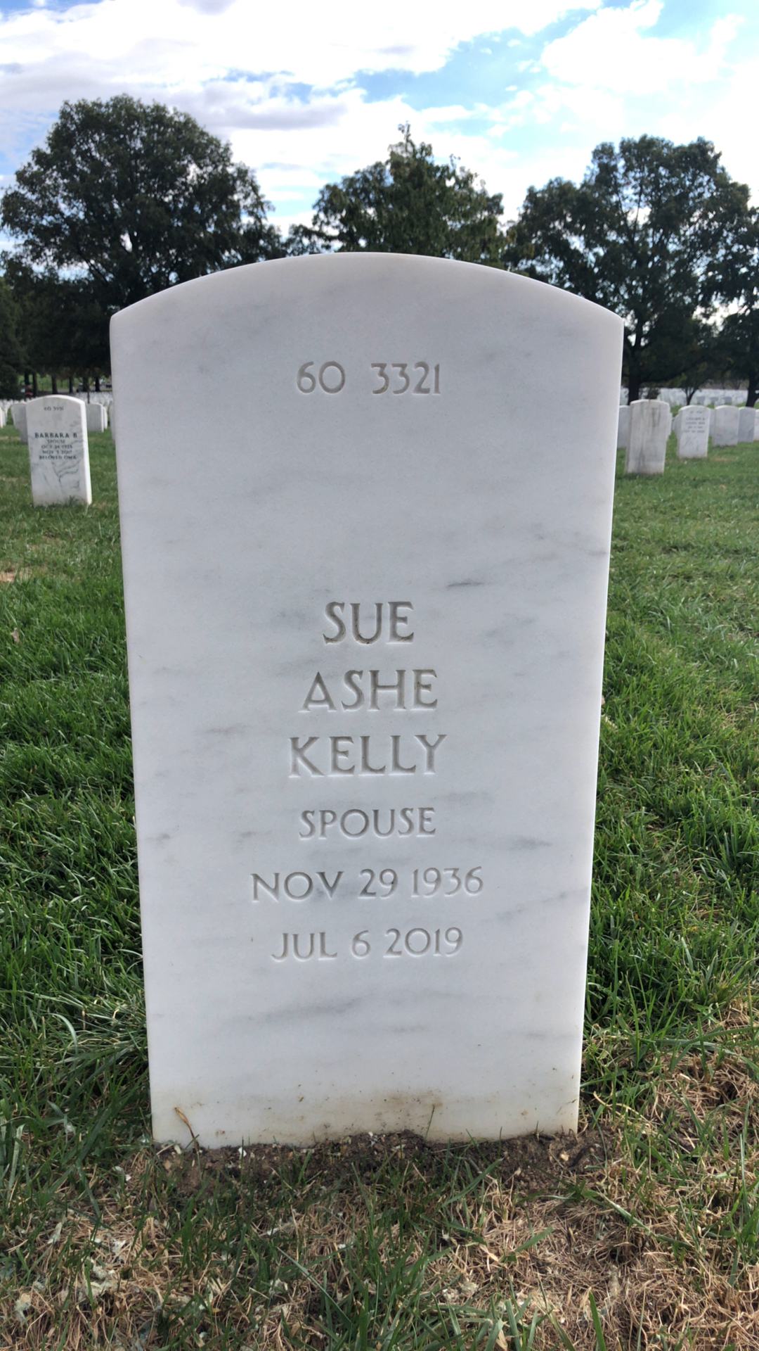 Back of headstone — Robert Kelly