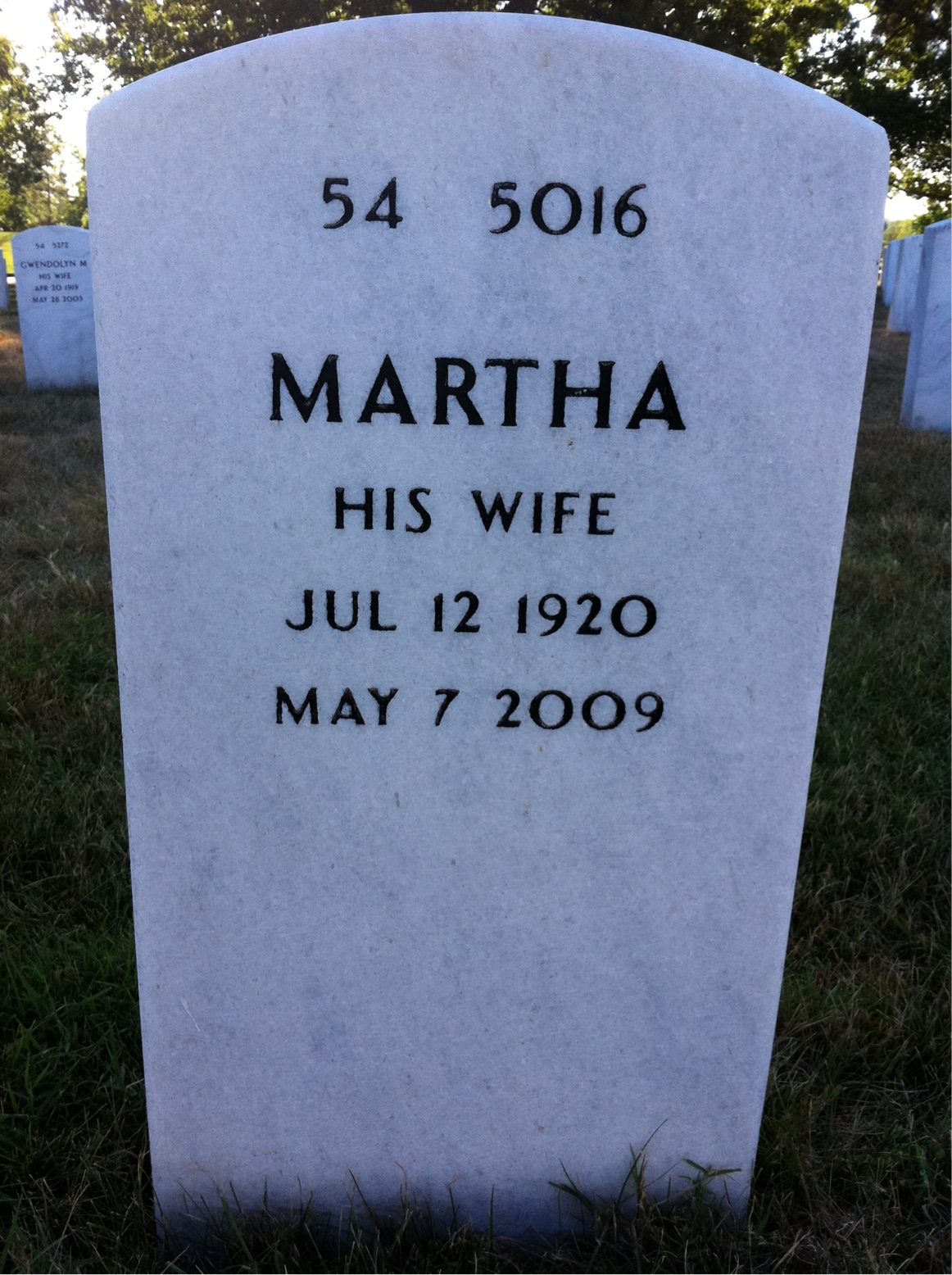 Back of headstone — Elgin Radcliff