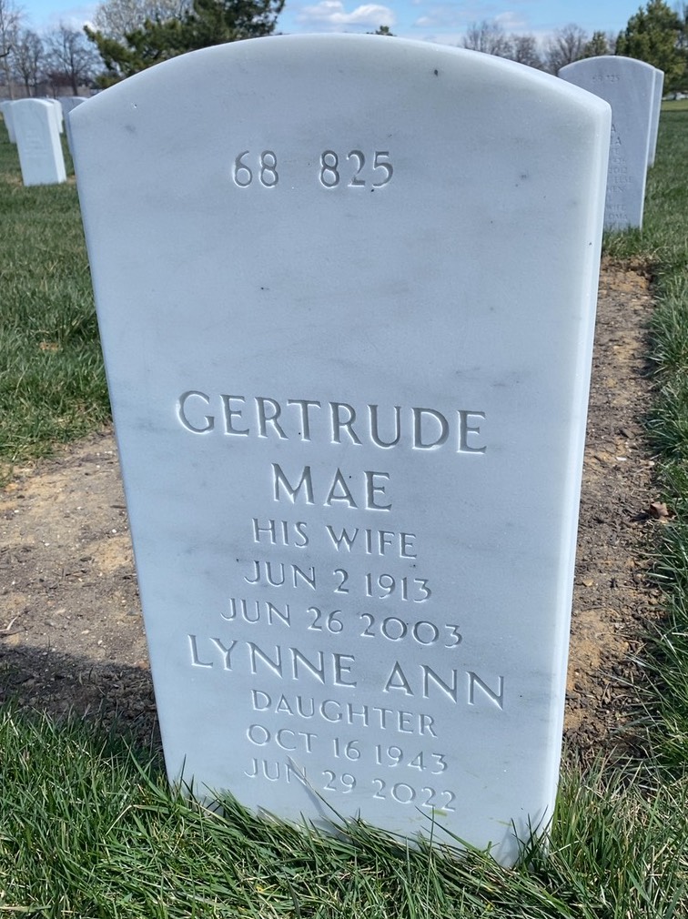 Back of headstone — William Buckley